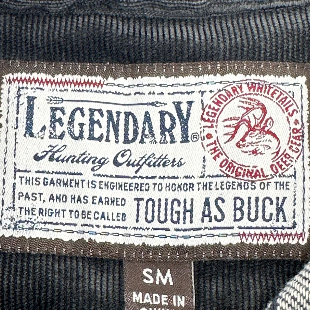 Legendary Hunting Outfitters Mens Small Plaid‎ Flannel Shirt Long Sleeve Cotton
